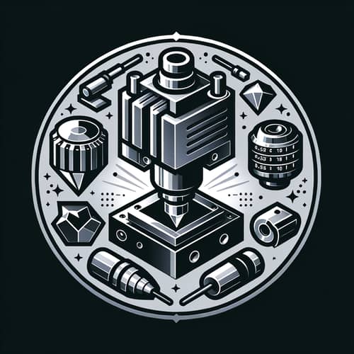 Gem Faceting Machine Logo | Precision & Control Design