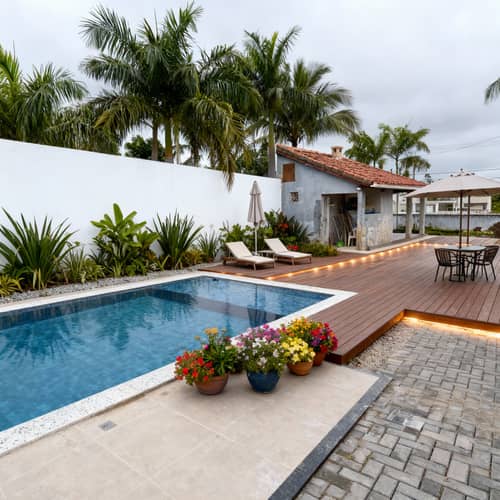 Elegant Poolside Landscaping Ideas