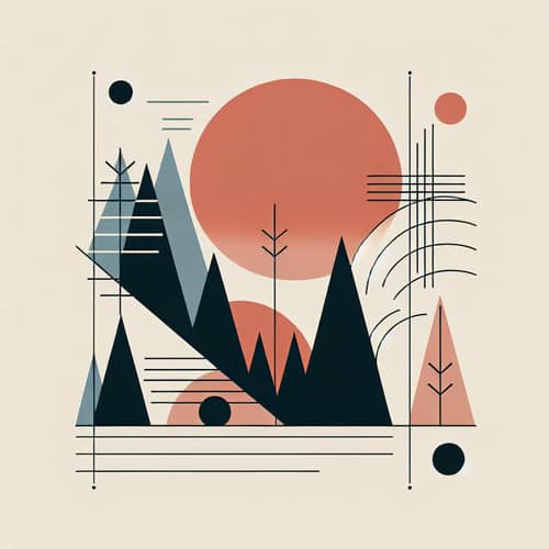 Minimalist Digital Vector Design | Simple Shapes & Colors