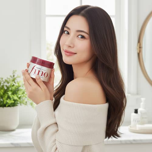Shiseido Fino Hair Mask - Beautiful Japanese Woman Shiseido Fino Hair Mask - Beautiful Japanese Woman