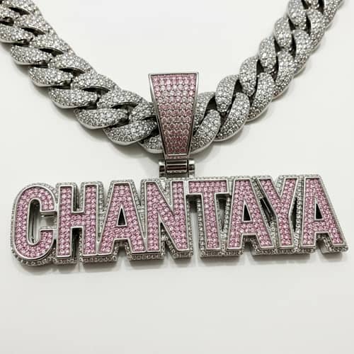 Siler Iced Out Rapper Chain Pendant - CHANTAYA