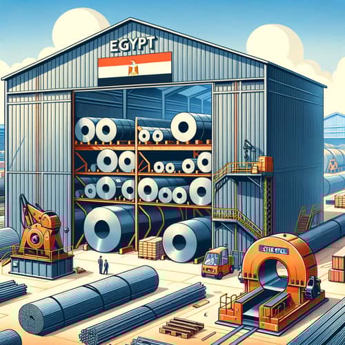 Egyptian Steel Warehouse: Hot Rolled Sheets, Cold Saw, Steel Profiles