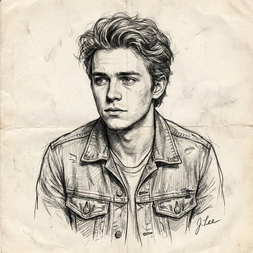 Pencil Sketch of a Young Man - Artistry at Its Best Pencil Sketch of a Young Man - Artistry at Its Best