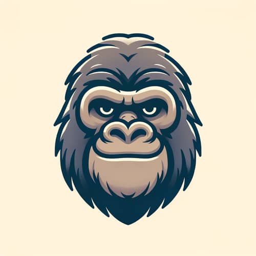 Modern Gorilla Portrait - Dynamic Profile Picture Essence