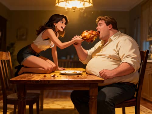 Flirtatious Feast: Neltas Feeding Pierce Flirtatious Feast: Neltas Feeding Pierce