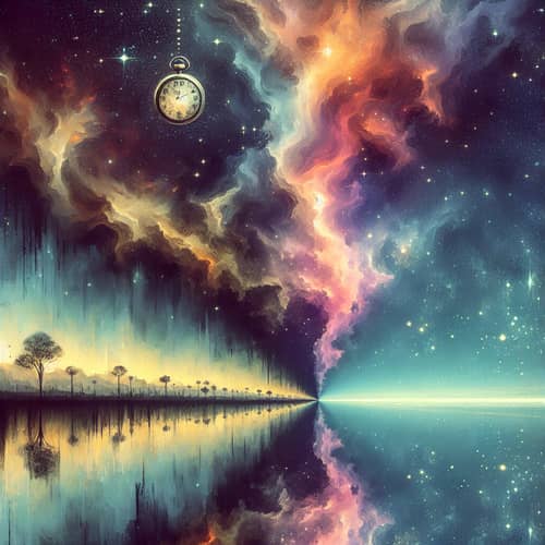 Exploring the Concept of 'Beyond' through an Abstract Image