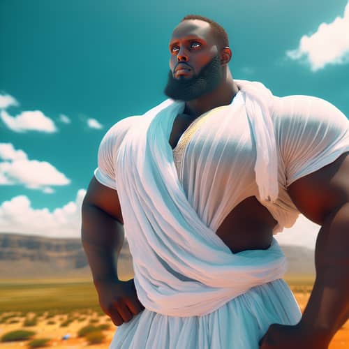 Somali Man in Traditional Attire | Strong & Proud Under Bright Sky