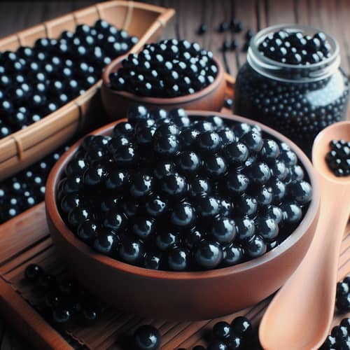 Delicious Black Pearl Tapioca Dessert