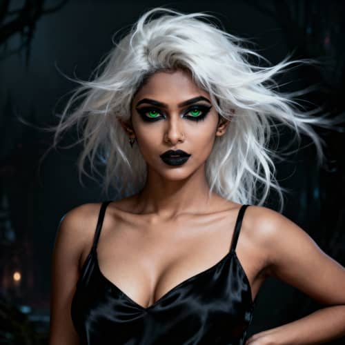 Stunning Goth Woman: South Asian Aesthetic Art Stunning Goth Woman: South Asian Aesthetic Art