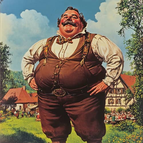 Vintage 80s Volksmusik Cover Art: Bavarian Vibes