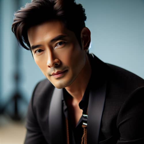 Gong Jun: Stylish Portrait of Asian Male Actor