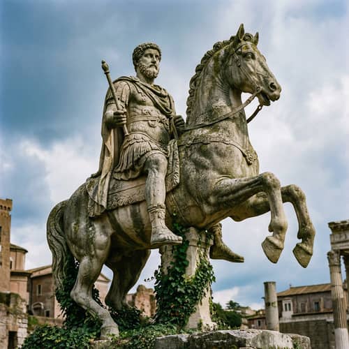 Majestic Roman Emperor Statue on Horseback Majestic Roman Emperor Statue on Horseback