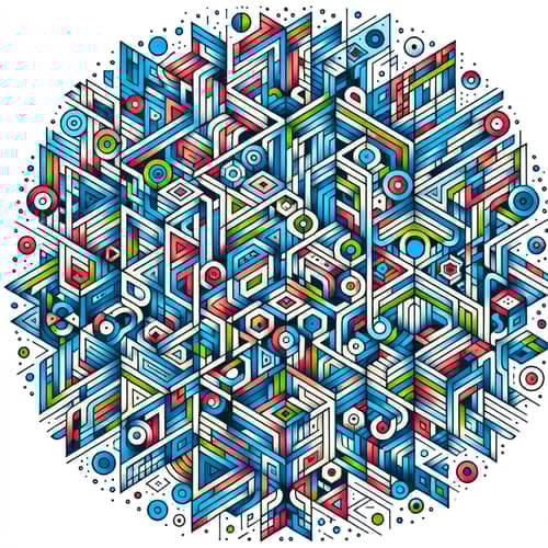 Creative Geometric Shapes Pattern Design