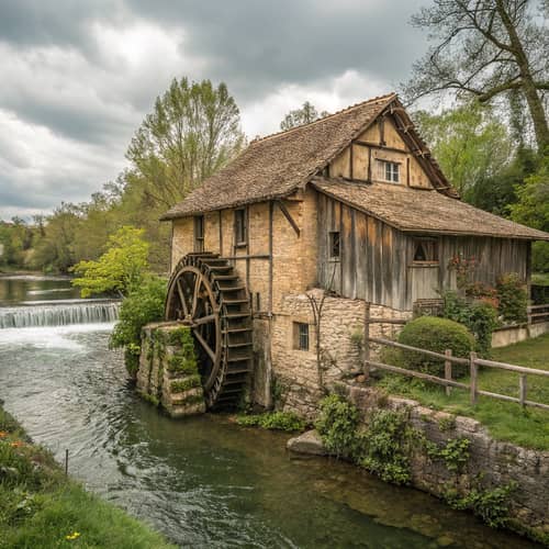 Explore the Charm of an Old Water Mill