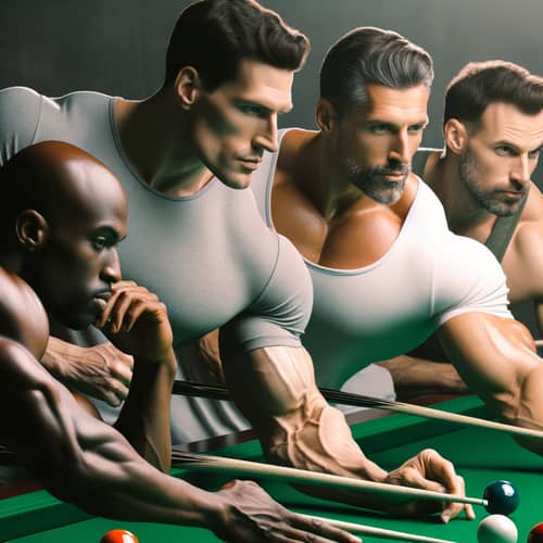 Men Playing Snooker - Skilled Players in Action