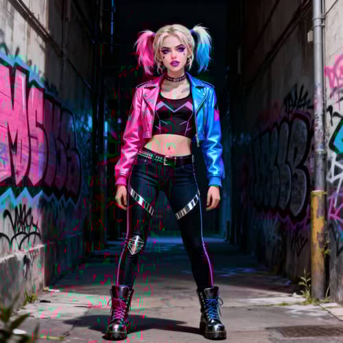 Modern Harley Quinn Render: Beauty and Attitude Modern Harley Quinn Render: Beauty and Attitude