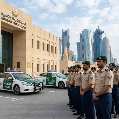 Qatar Law Enforcement: Officers & Police Cars Qatar Law Enforcement: Officers & Police Cars