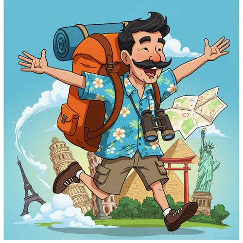Fun Travel Cartoon Characters for Everyone