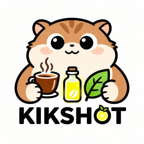 KIKSHOT Cute Mascot Logo Design for Beverages