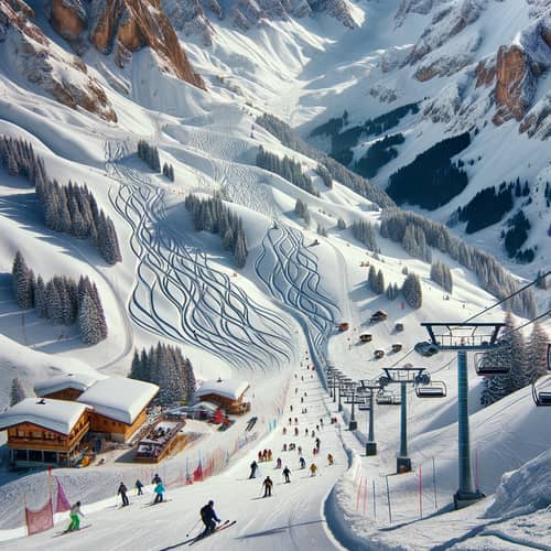Skiing in a Natural Wonderland | Mountain Trails and Chalets
