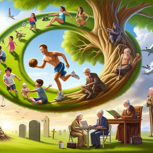 Cycle of Human Life: From Childhood to Old Age