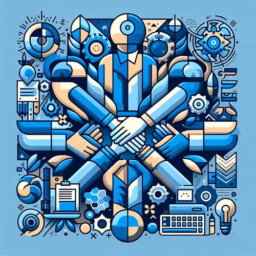 Inspiring Team Avatar Design in Blue for Social Media Platform