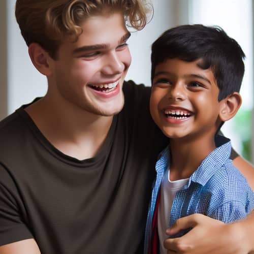 Inclusive Friendship: South Asian Boy and White Teenager Bonding