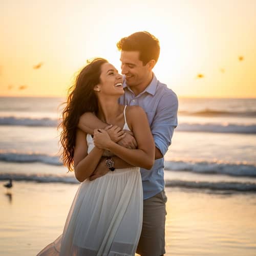 A Couple in Love: Heartfelt Moments