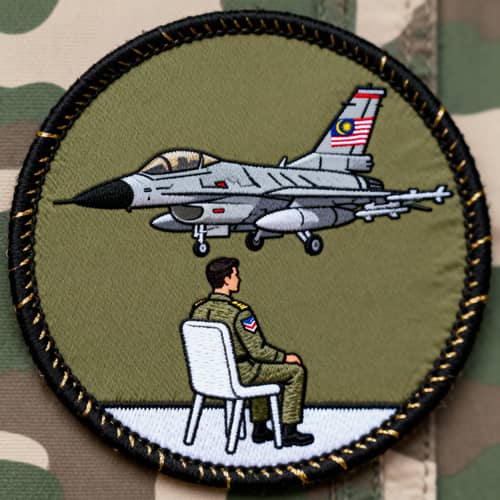 F-16 Military Patch – Malaysia Design