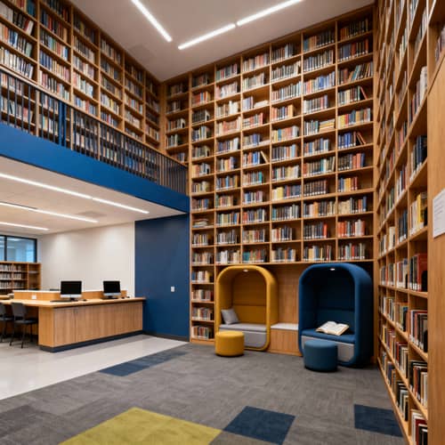 Energizing Library Space: 6M x 6M Design Inspiration Energizing Library Space: 6M x 6M Design Inspiration