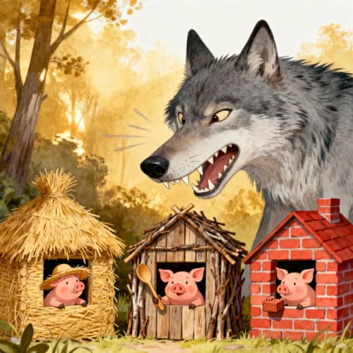 The Big Bad Wolf and the Three Little Pigs The Big Bad Wolf and the Three Little Pigs