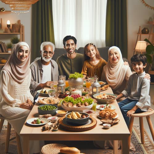 Celebrate Eid al-Fitr with Family - Joyful Gathering