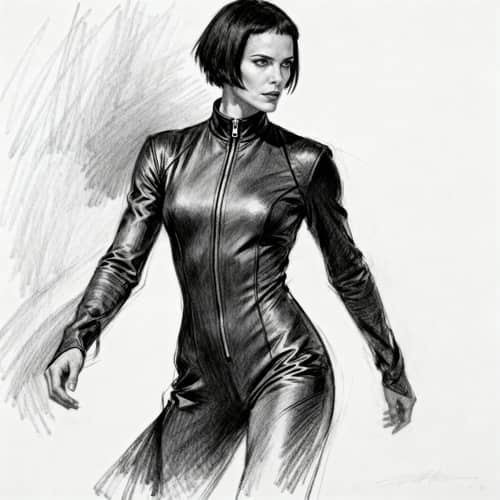 Trinity-Inspired Closed Jumpsuit Sketch