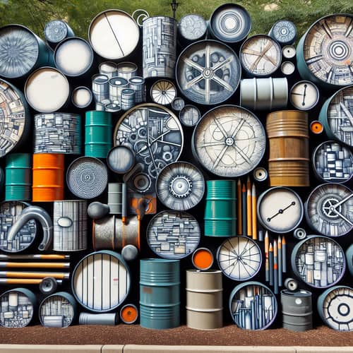 Unique Public Art Featuring Large Drums - Explore the Possibilities