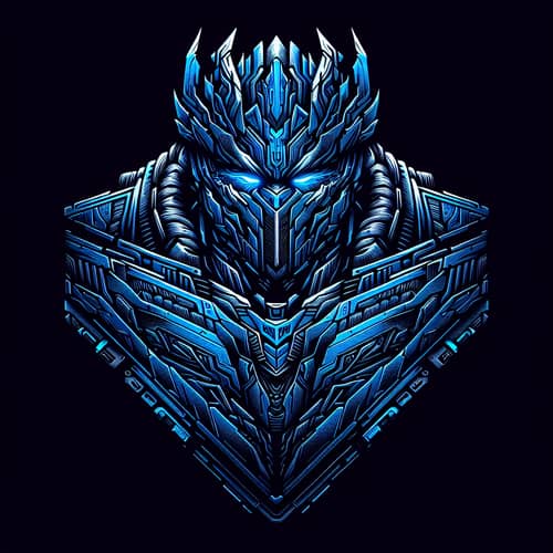 Asus TUF Gaming Laptop Logo - Blue Titan on Black Background