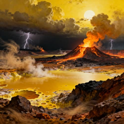Discover an Exotic Alien Planet with Volcanoes