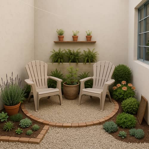 Relaxing Low-Cost Outdoor Garden Design