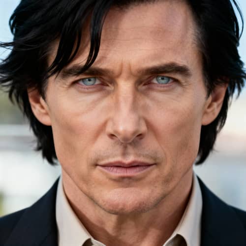 Portrait of a Distinguished Man in Realistic Style Portrait of a Distinguished Man in Realistic Style