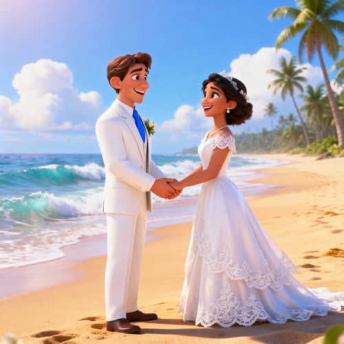 Disney Pixar Beach Wedding Animation Disney Pixar Beach Wedding Animation