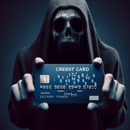 Eerie & Disturbing Credit Card Imagery | Privacy Protected