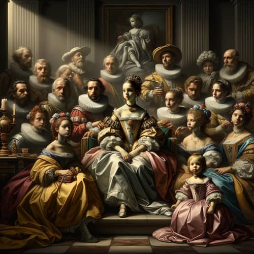Baroque-Influenced Interpretation of 'Las Meninas'