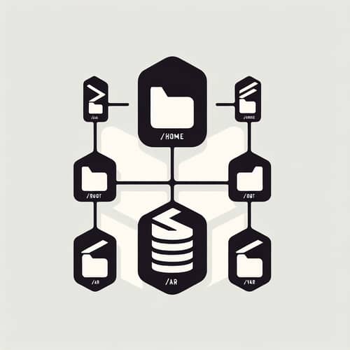 Minimalist Linux File System Structure | Abstract Geometric Shapes
