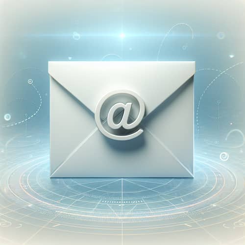 White Sealed Email Envelope - Digital Identity