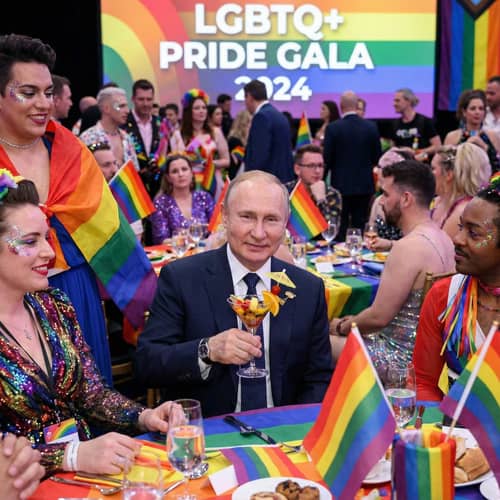 Putin at LGBTQI Party: A Surprising Sip Putin at LGBTQI Party: A Surprising Sip