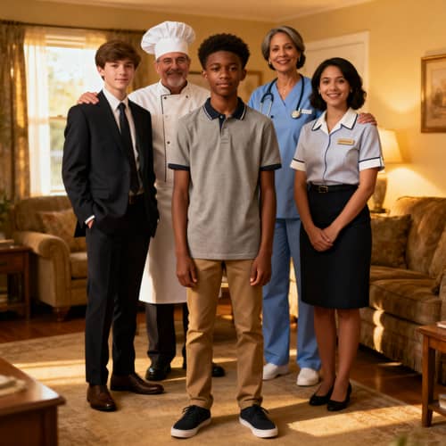 Family Portrait of a 17-Year-Old African American Male Family Portrait of a 17-Year-Old African American Male