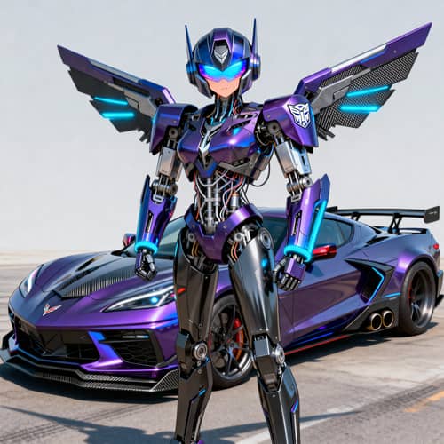 Female Transformer: C8 Corvette Stingray Design Female Transformer: C8 Corvette Stingray Design