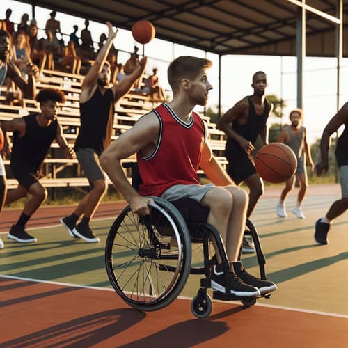 Inclusive Wheelchair Basketball Game - Action & Diversity