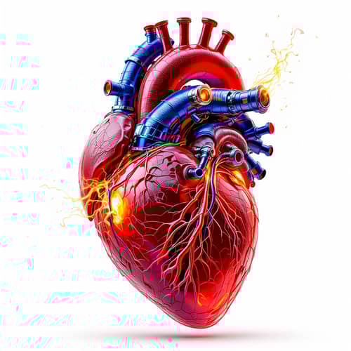 Anatomical Heart Meets V10 Engine Art
