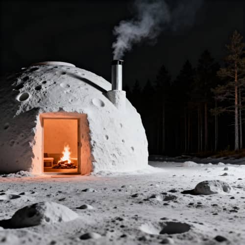 Viking Bathhouse: Unique Moonlight Construction Viking Bathhouse: Unique Moonlight Construction