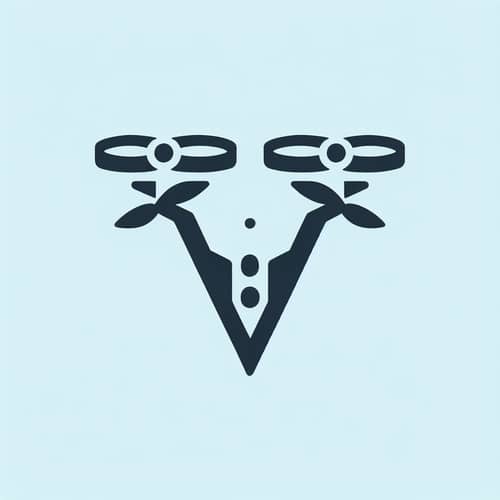 Minimalist Letter V Art | Creative Propeller Design